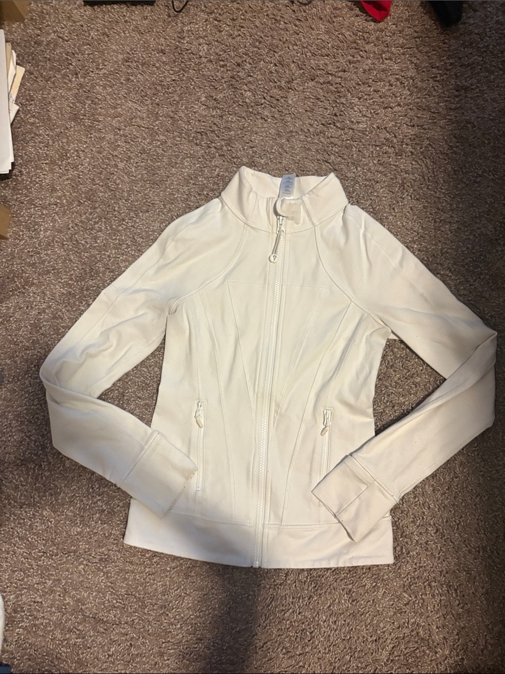 Ivivva Cream Full-Zip Bomber Jacket